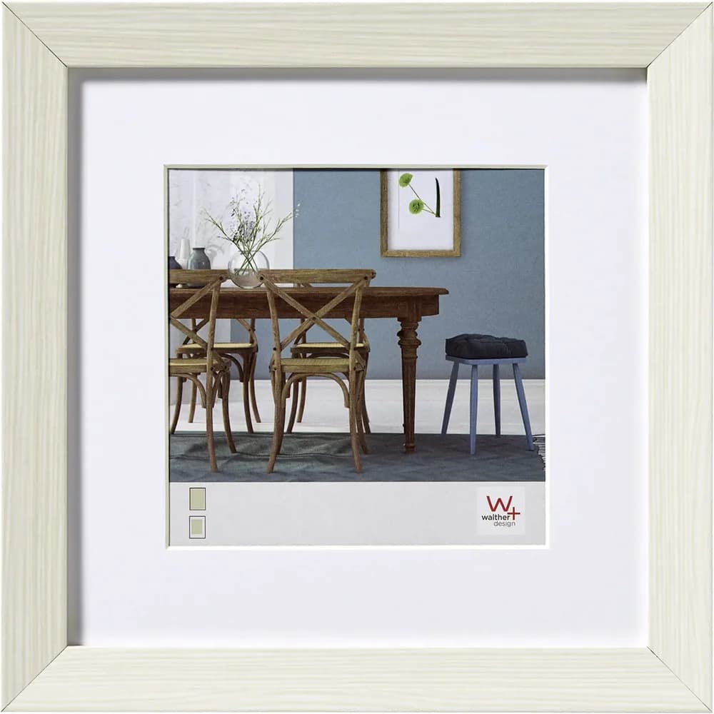 walther + design Fiorito Holz Bilderrahmen 40x40 cm, WEISS