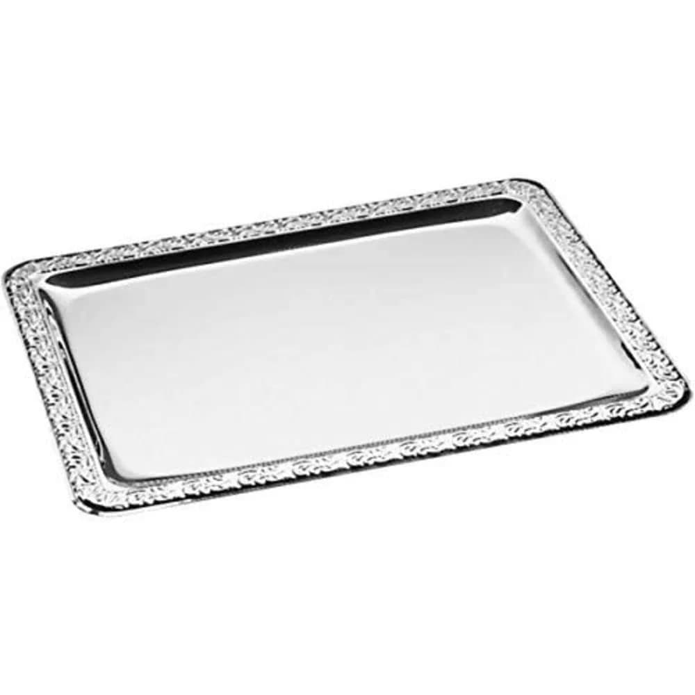 APS Tablett APS Edelstahltabletts Tablett -SCHÖNER ESSEN- 382