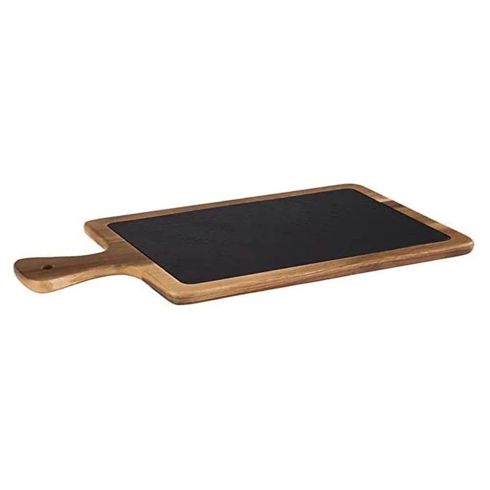 APS Servierbrett, Massivholz, wasserfest, 55x12 cm braun|schwarz