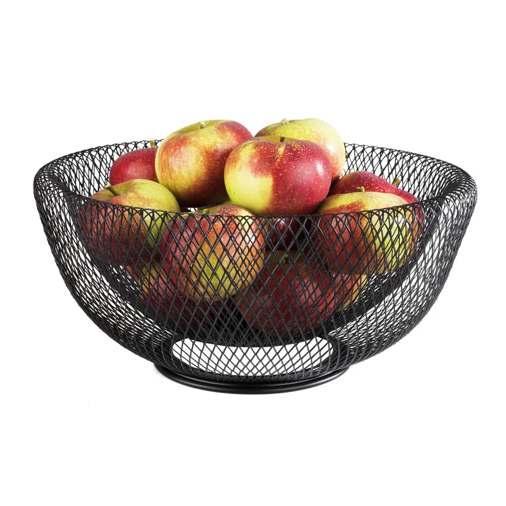 APS Brotkorb Wire, Metall, (1-tlg), stapelbar, Ø 31 cm schwarz