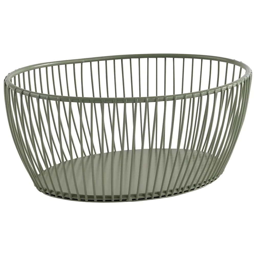 APS Korb -SVART- in smoke green 20 x 15 cm, H: 8 cm