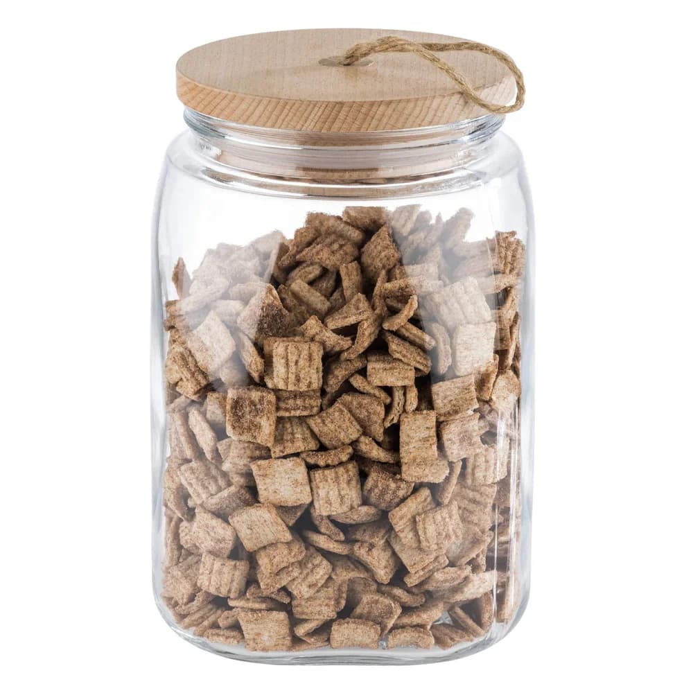 APS Vorratsglas WOODY 82257 , Maße (Ø x H): 14 x 21,5 cm, 2,5 Liter