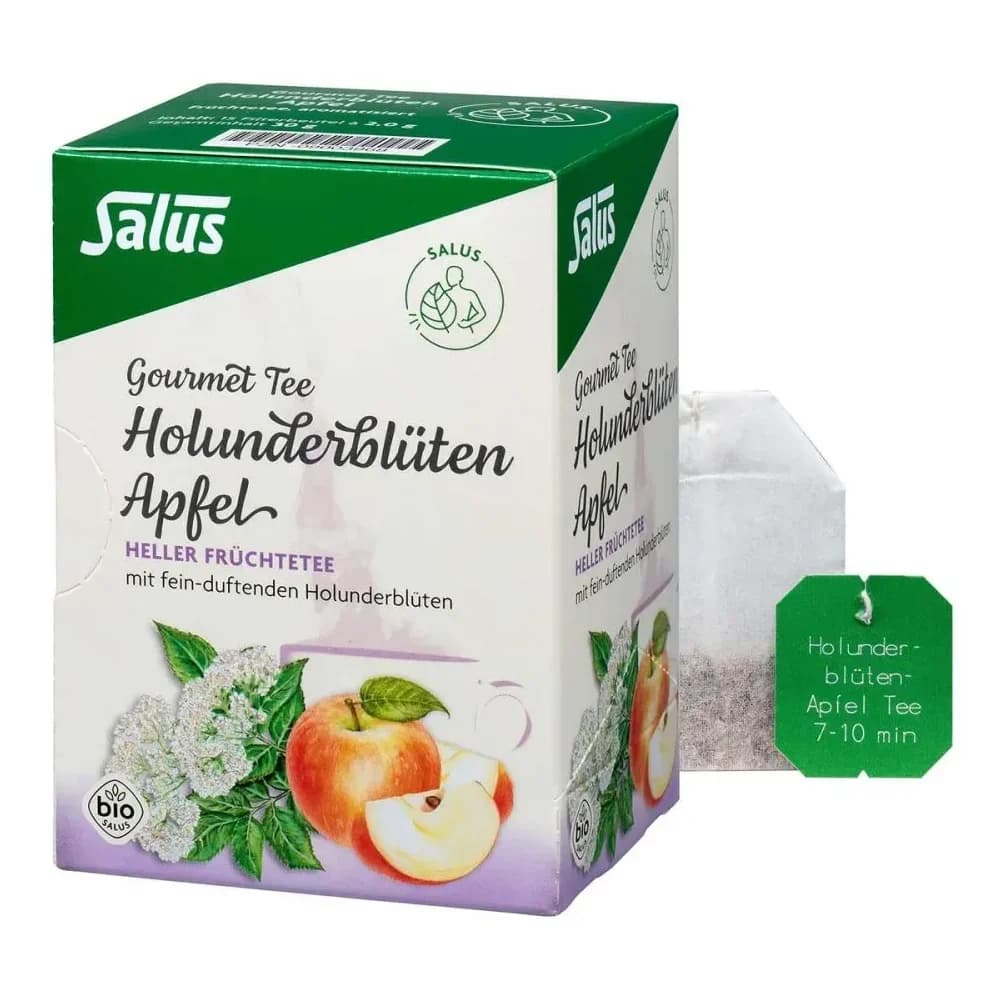 Holunderblüten Apfel Tee Salus