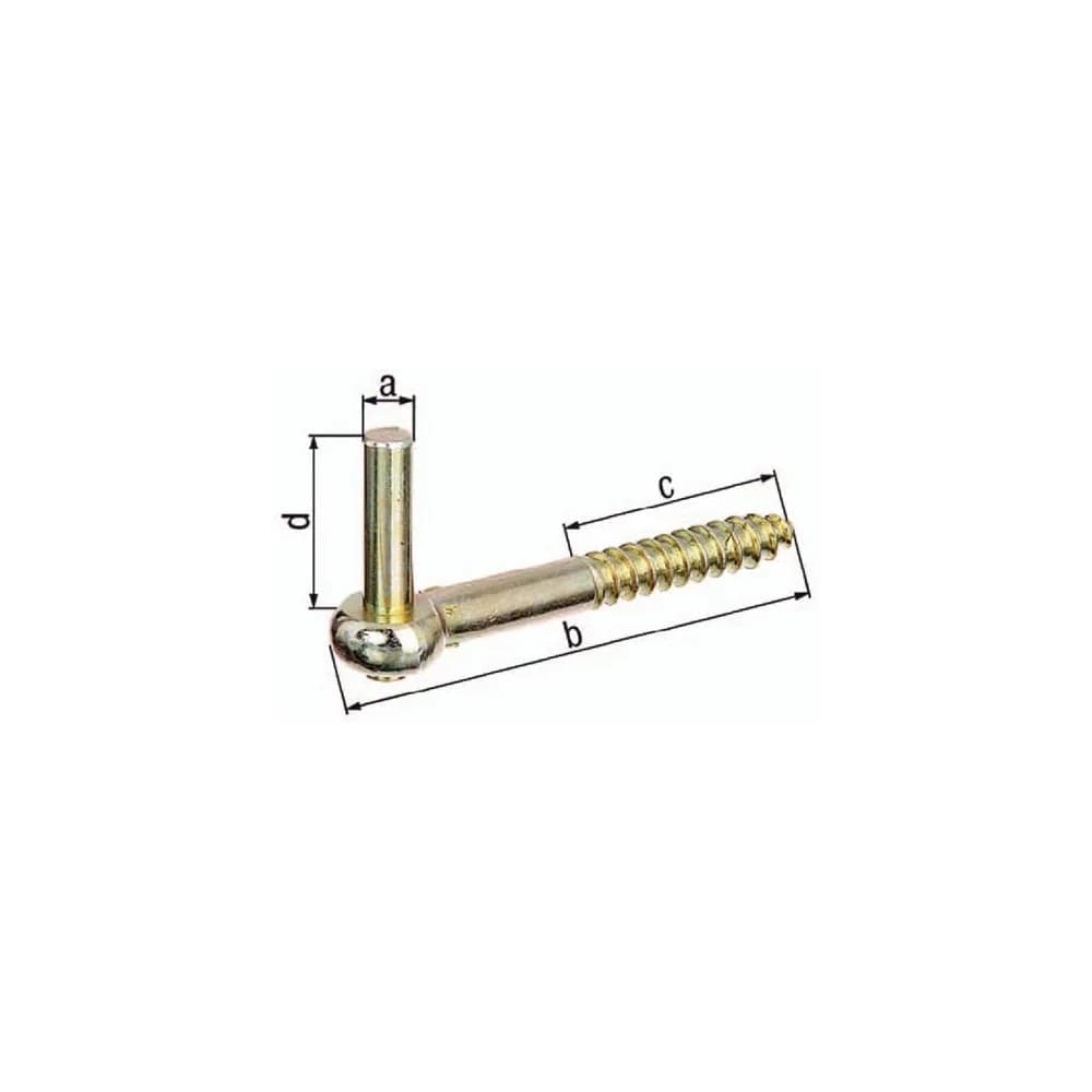 GAH Alberts Kloben z.Einschr.16x165mm galv.gelb verz - 312183