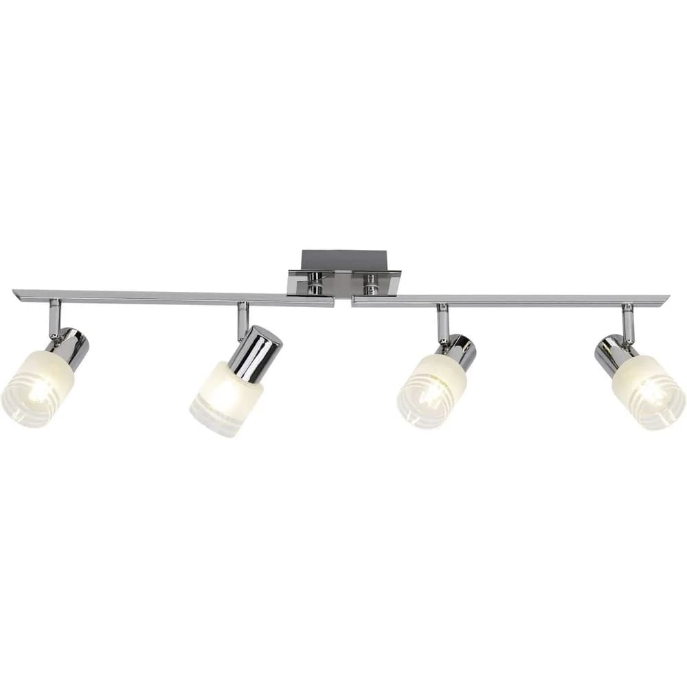 Brilliant Lea LED Spotrohr 4flg eisen/chrom/weiß