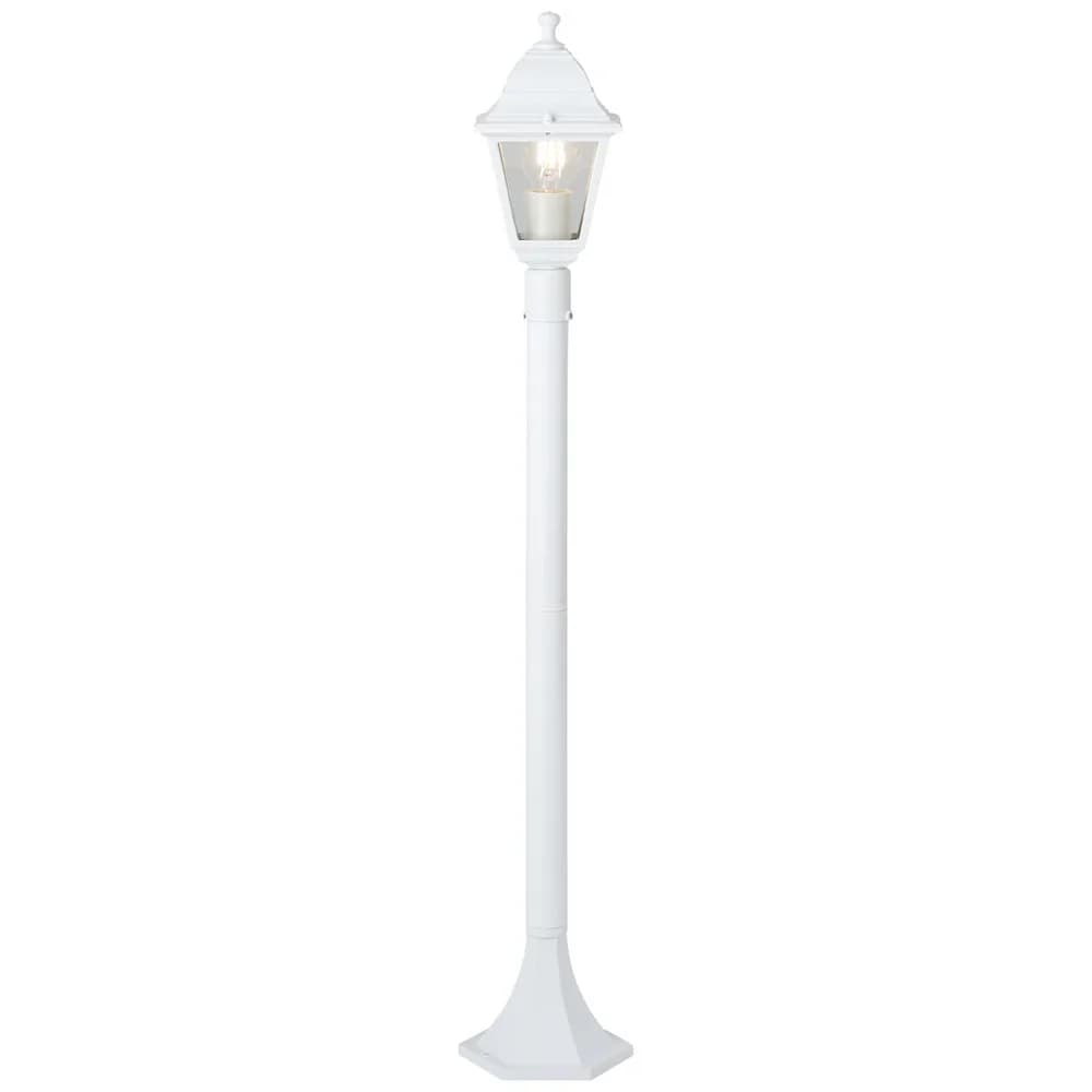 BRILLIANT Nissie Außenstandleuchte 100cm weiß 1x A60, E27, 60W, geeignet für Normallampen (nicht enthalten)