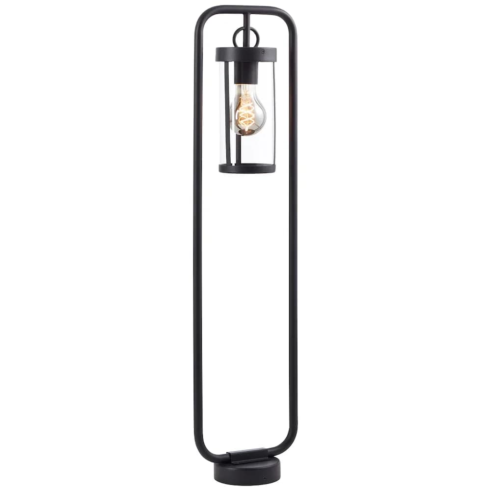 Brilliant Sidney Außenstandleuchte 85cm schwarz/transparent
