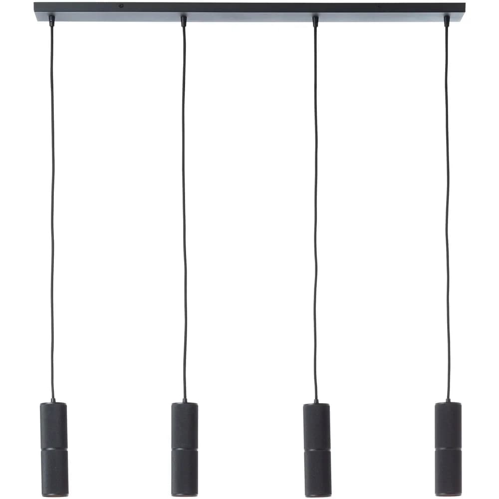 Brilliant Marty LED Pendelleuchte 4-flammig sand schwarz