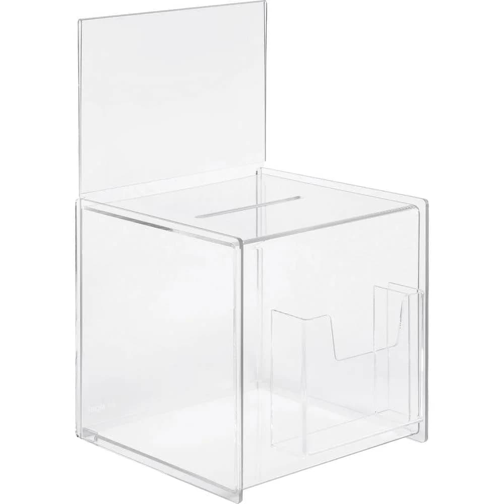 Sigel Aufbewahrungsbox Aktionsbox / Spendenbox / Losbox mit Zusatzfach VA152