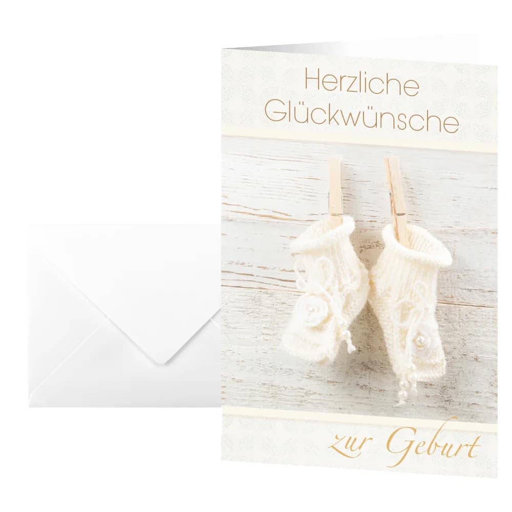 Sigel Faltkarte Baby DS040 10 St./Pack. +Umschl.