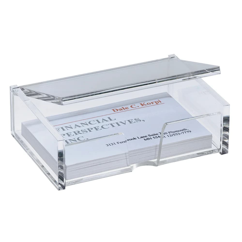 Sigel Visitenkartenbox VA112 transparent, 10x3x6.5 cm