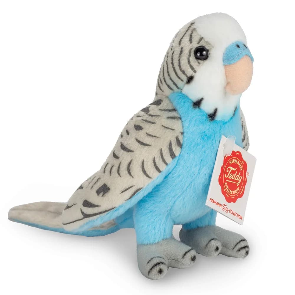 Teddy-Hermann Wellensittich blau 13 cm 941590