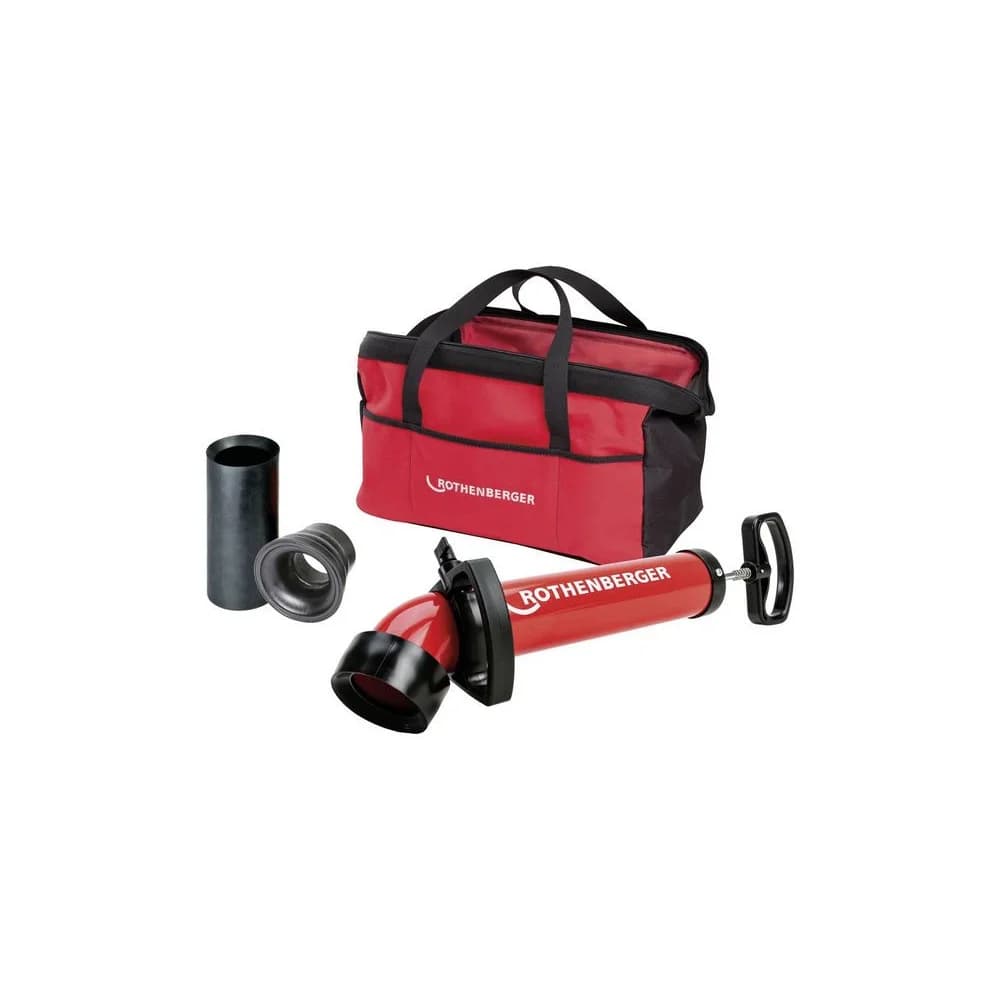 Rothenberger Rohrreinigungspumpe Rohrreinigungsgerät ROPUMP SUPER PLUS Set m. Adapter breit 1000001762