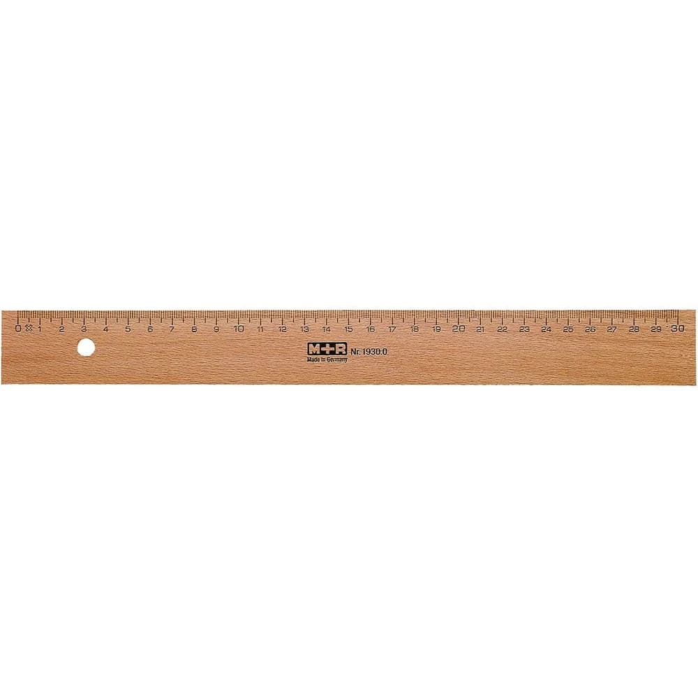 M+r Lineal 19300000 30cm Holz Metalleinlage