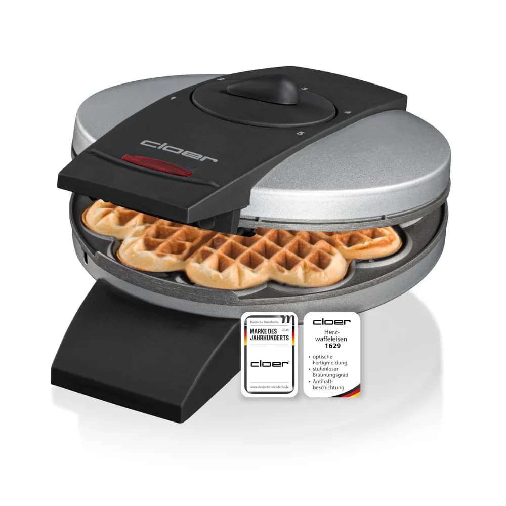 Cloer 1629 Waffeleisen Metall