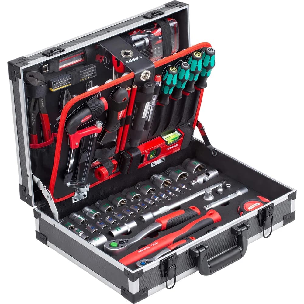 Meister Werkzeuge Werkzeugkoffer Werkzeugkoffer 131-teilig, Knipex & Wera