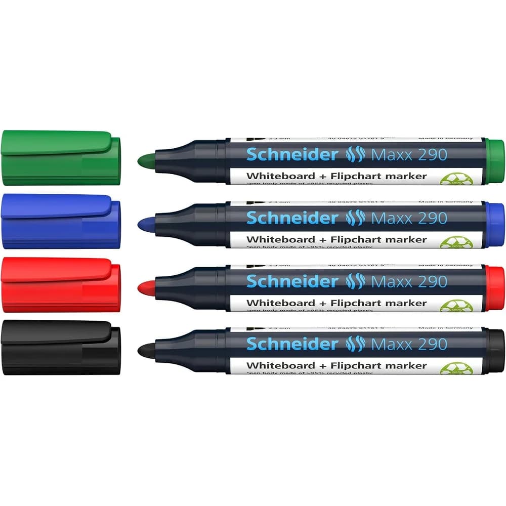 Schneider Boardmarker Maxx 290 1-3mm sort 4 St. 129094