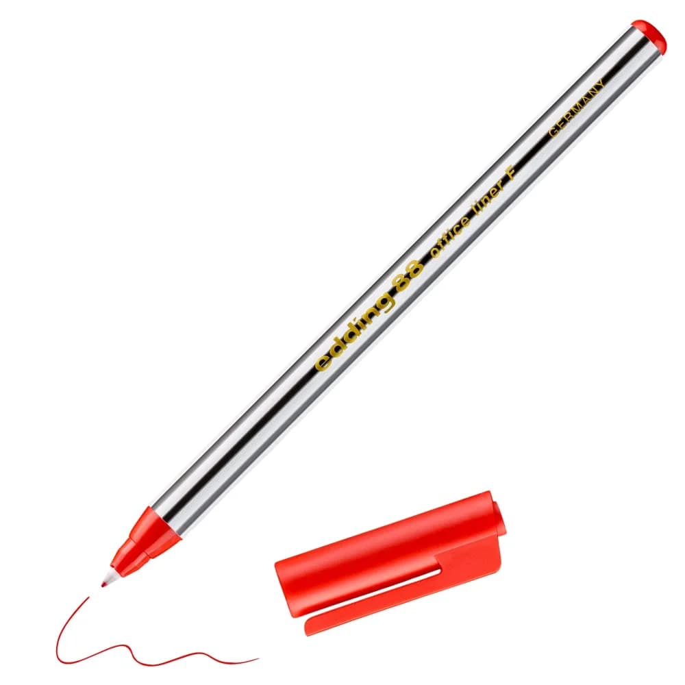 EDDING 88RT - Fineliner, 0,60 mm, rot