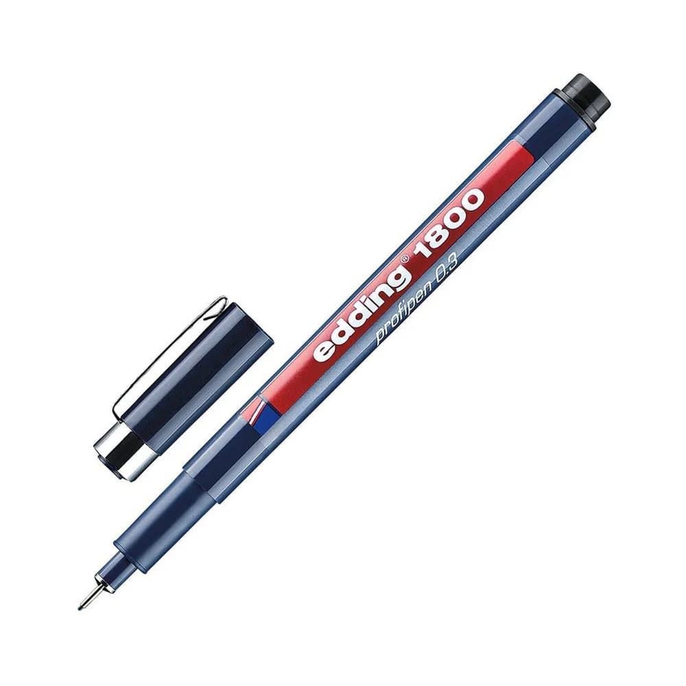 edding Fineliner - Schwarz 1800