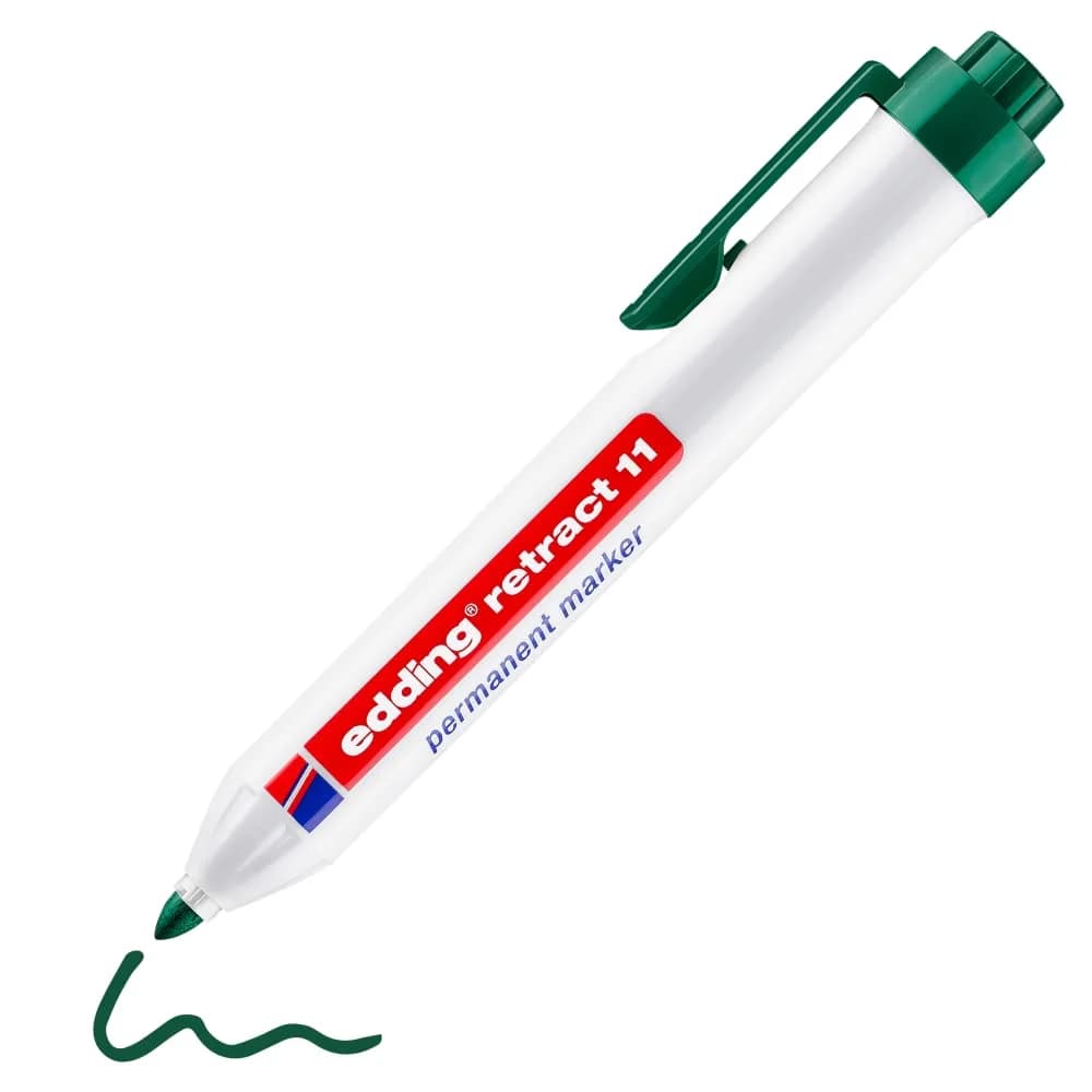 Edding Permanentmarker retract 11 grün Strich-B.1,5-3mm Rundspitze