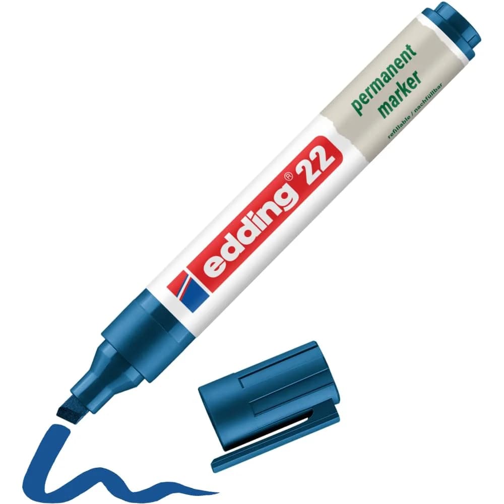 EDDING 22BL - Permanentmarker, nachfüllbar, blau