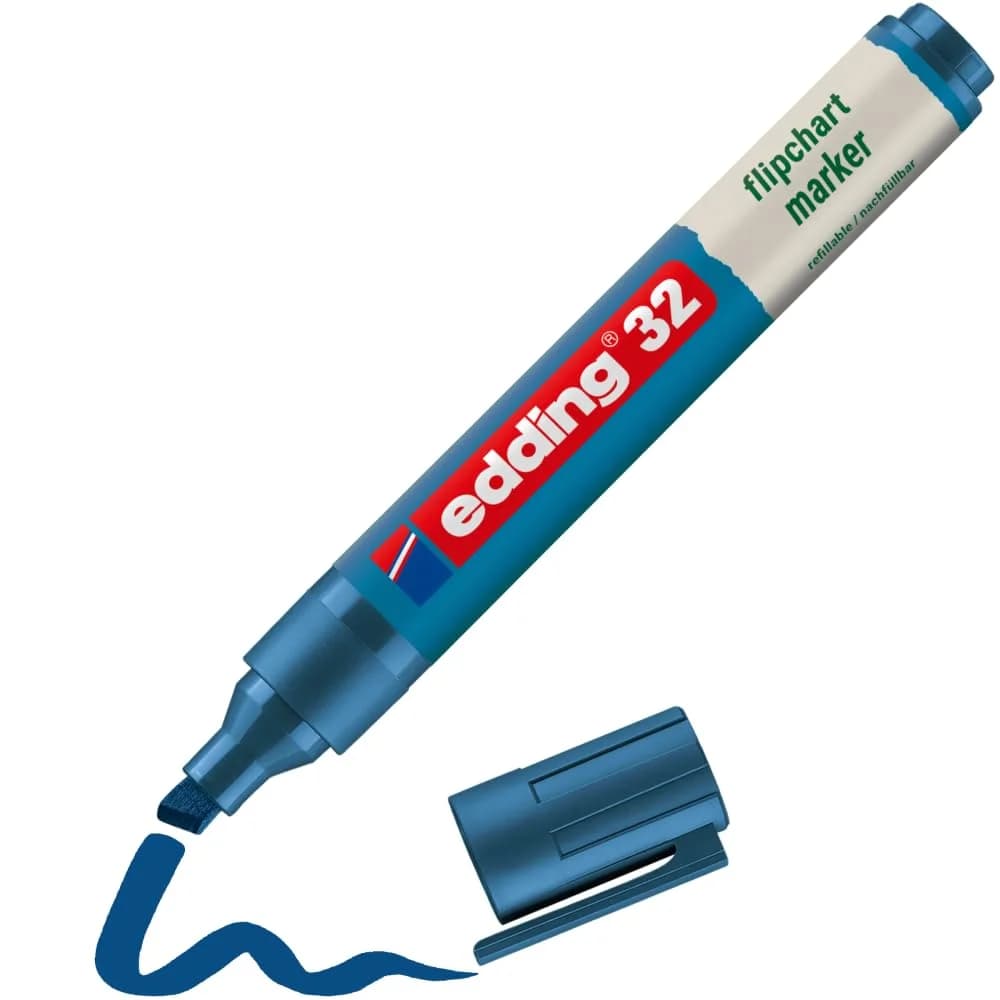 edding Flipchartmarker 32 EcoLine 4-32003 1-5mm Keilspitze blau