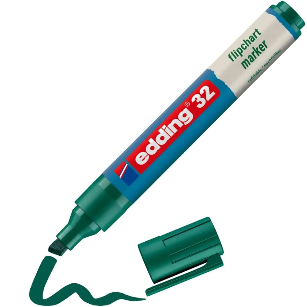 edding Flipchartmarker 32 EcoLine 4-32004 1-5mm Keilspitze grün