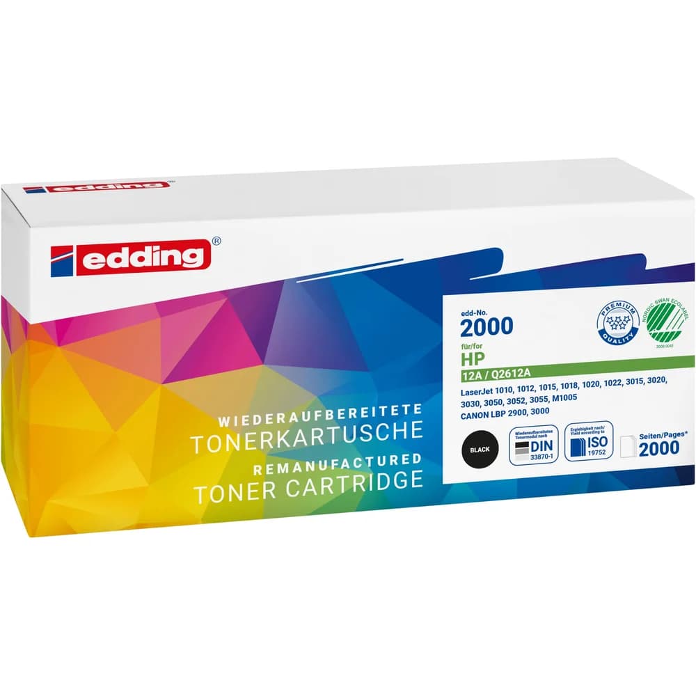Edding Toner 18-2000 wie HP Q2612A schwarz