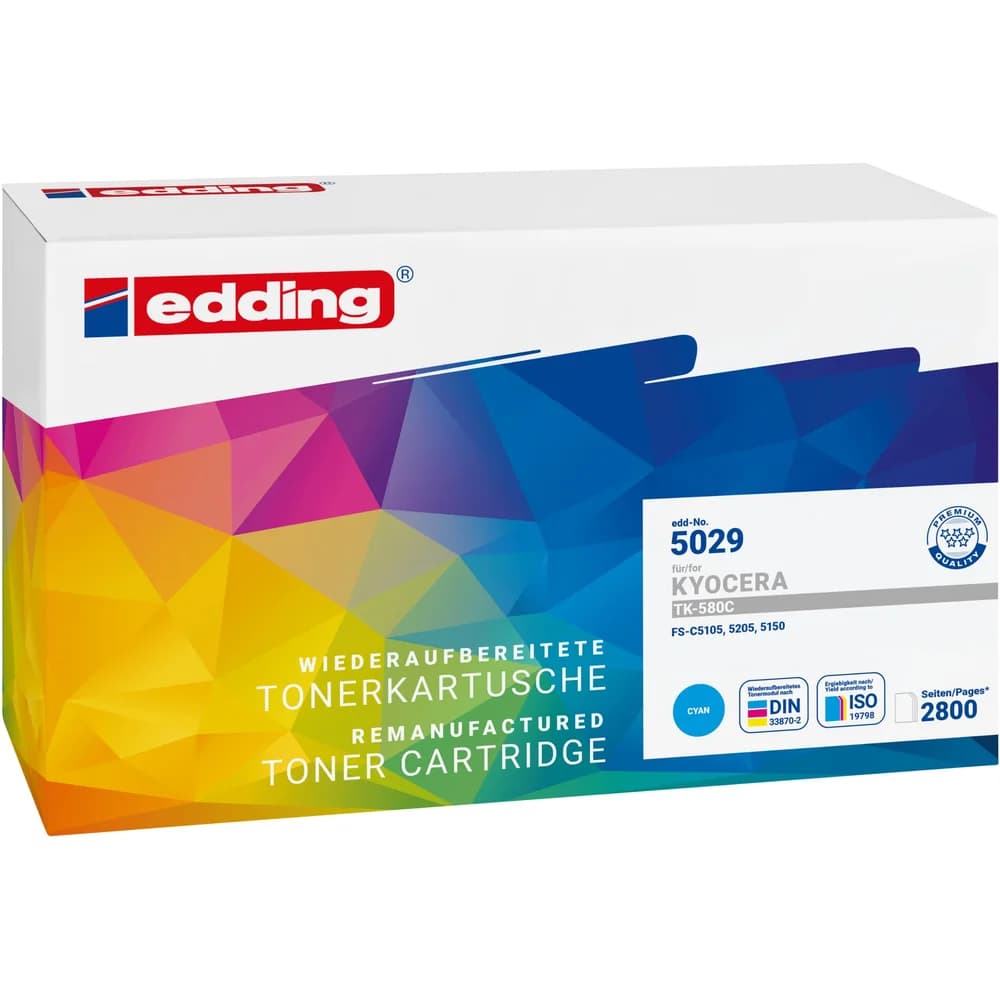 Edding Toner ersetzt Kyocera »580C« cyan blau