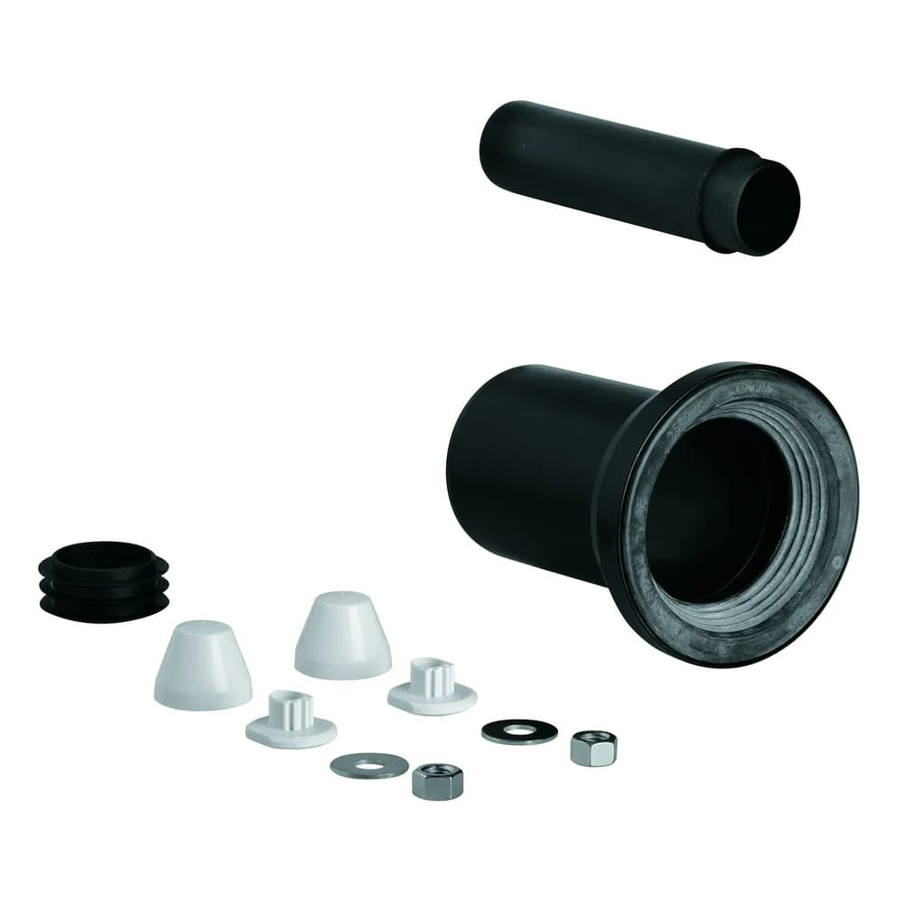 Grohe WC Zu- und Ablaufgarnitur schwarz - 37311K00 - Schwarz