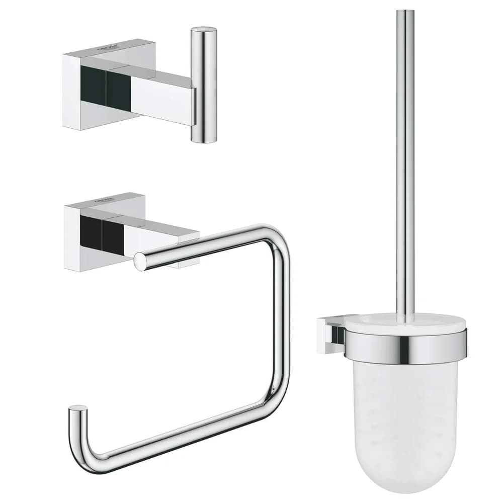 Grohe Essentials Cube 3 in 1 WC-Set 40757001 chrom