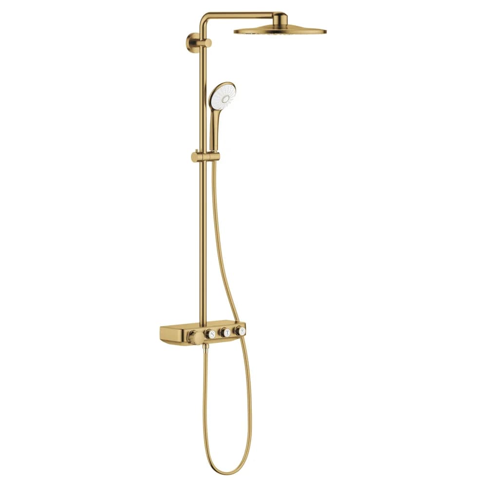 GROHE Euphoria SmartControl Duschsystem mit Thermostatarmatur Gebürstetes Cool Sunrise 26507GN0