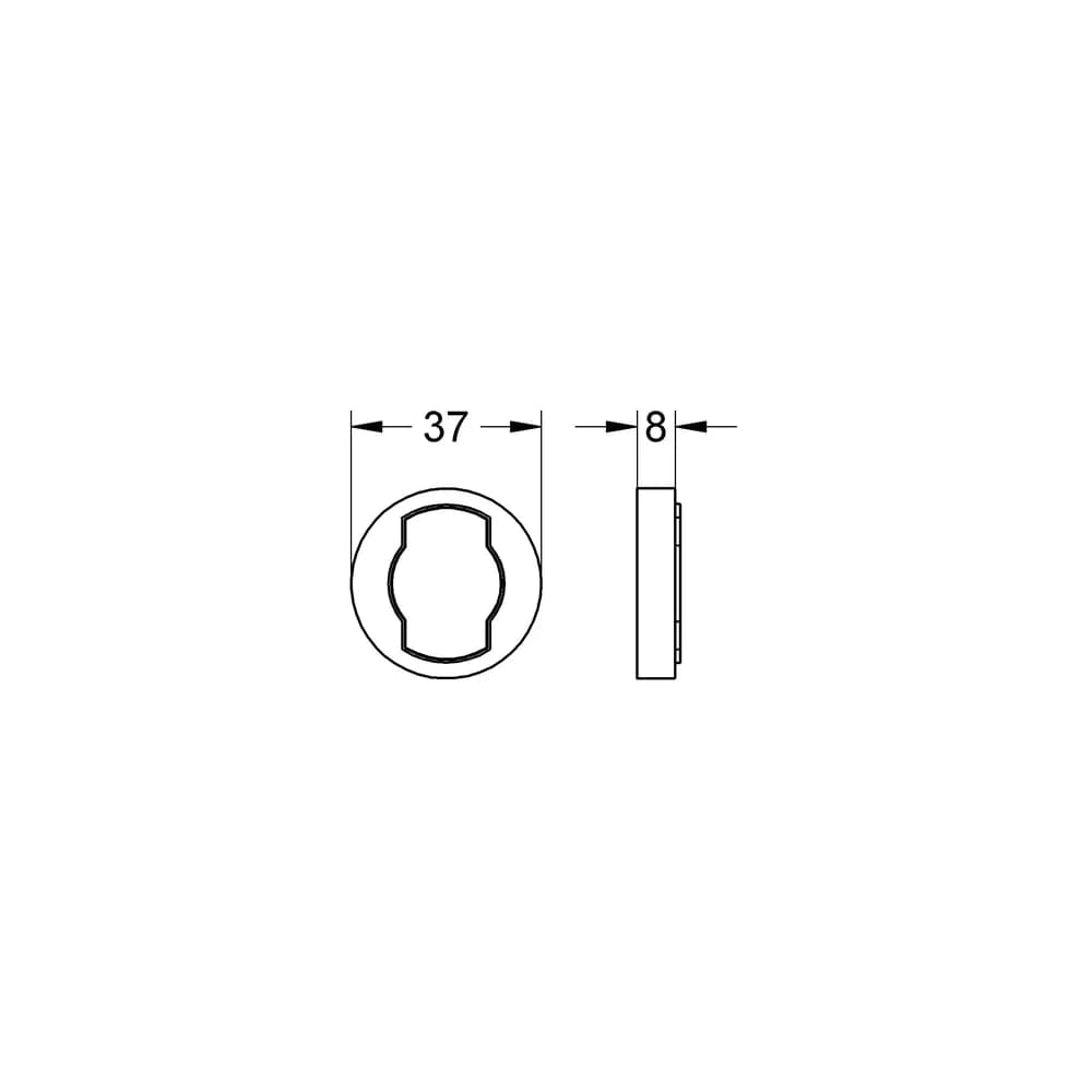 Distance piece 8 mm