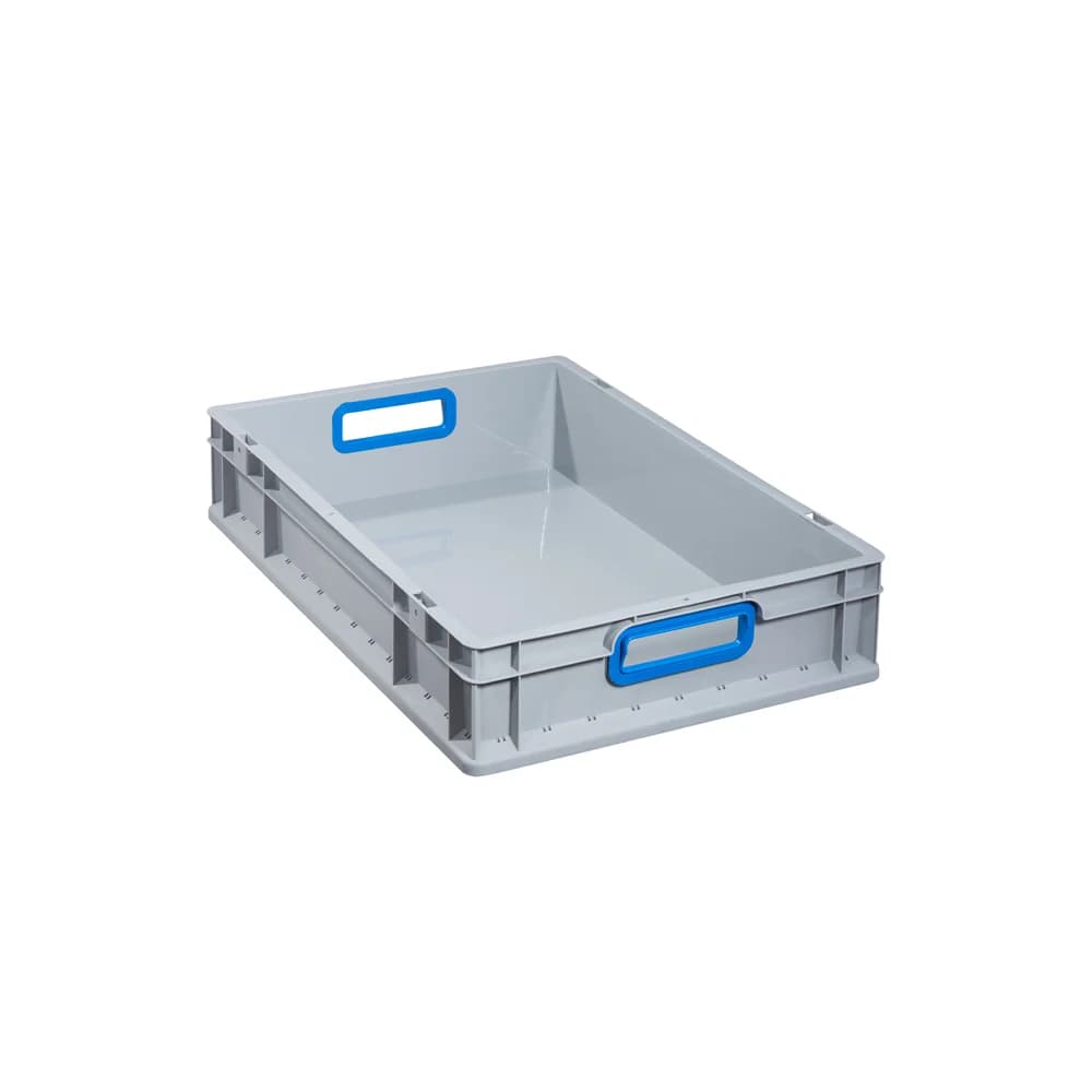 ALLIT EuroBox 612 600x400x120mm Griffe offen grau/blau
