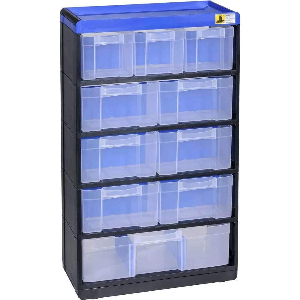 Allit Kleinteilemagazin 464640 VarioPlus Pro 53/21 (1 Stück) blau|schwarz