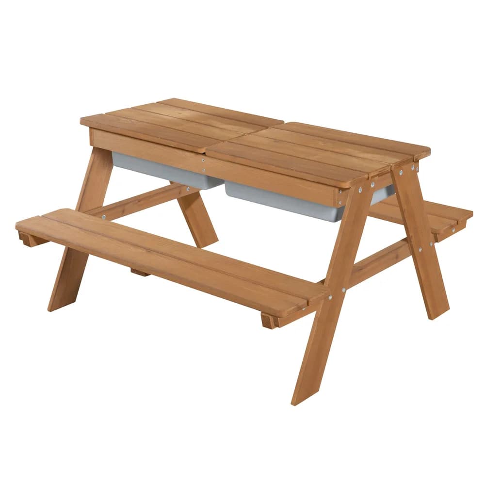 roba Kinder-Outdoor-Sitzgruppe »Picknick for 4« - 89x85,5x50cm - braun -