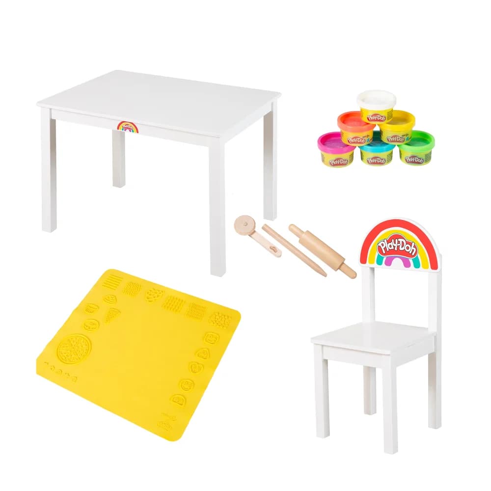 roba x Play-Doh Sitzgruppen-Set - 30,5x29x59cm - weiß -
