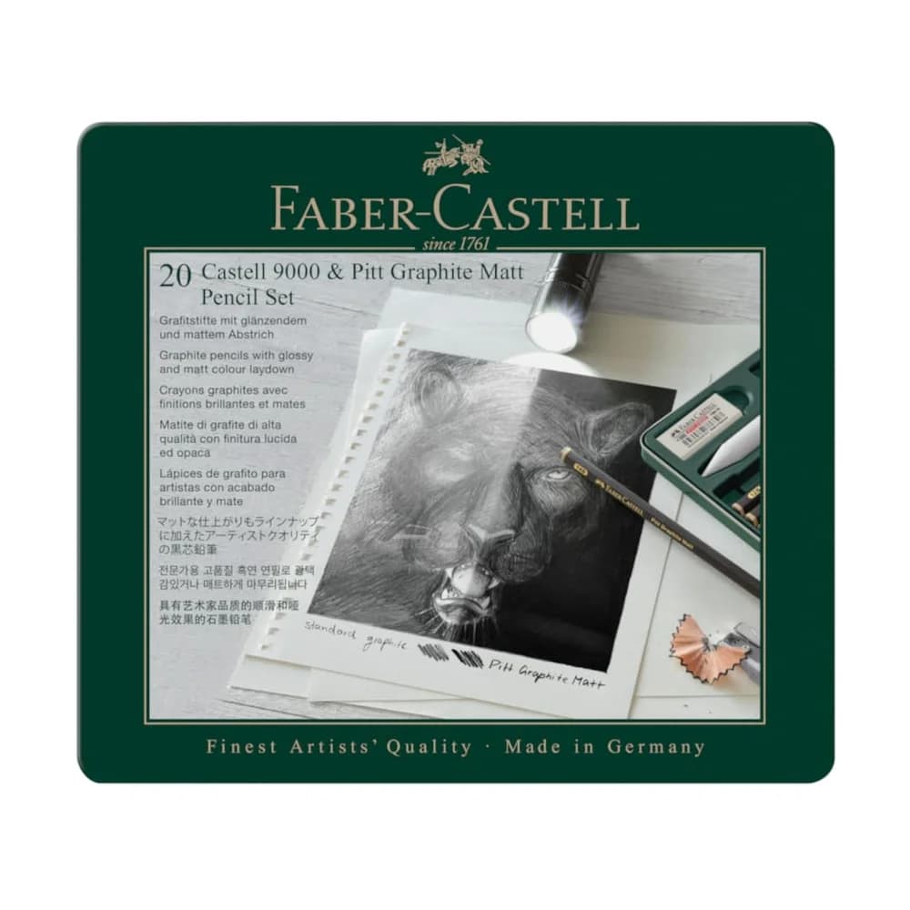 Set Pitt Graphite Matt & Castell 9000