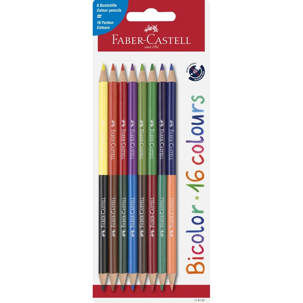Faber-Castell (Schule) 8er-Pack Buntstifte »Bicolor«