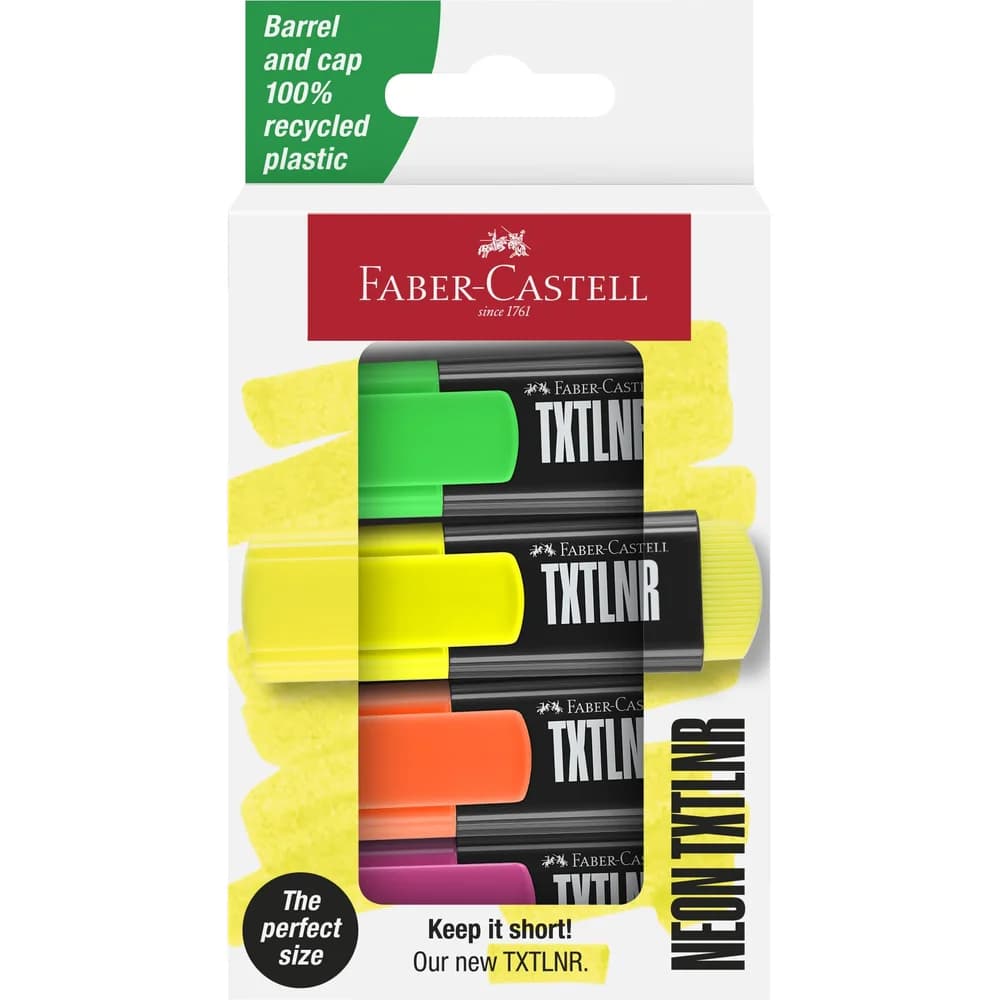 Faber-Castell Marker Textmarker TXTLNR SF 4er Kartonetui