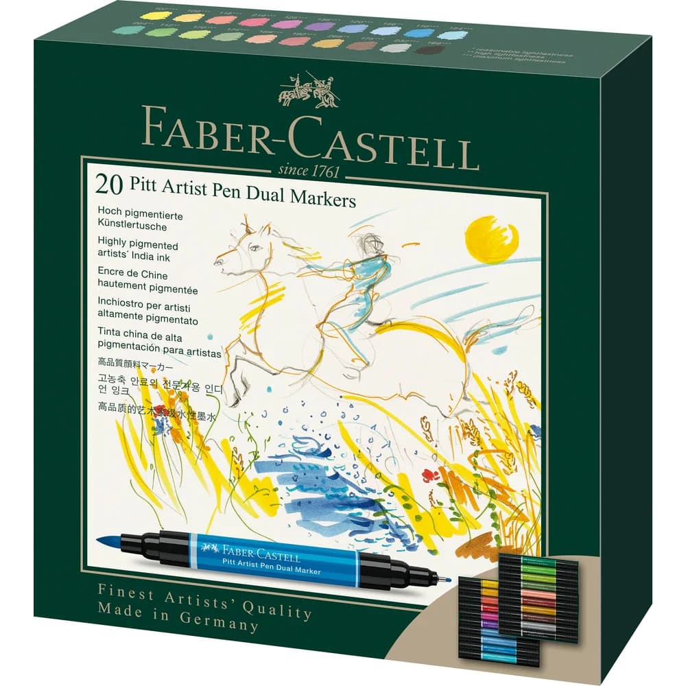 FABER-CASTELL Faber Castell Tuschestift PAP Dual Marker 20er Etui