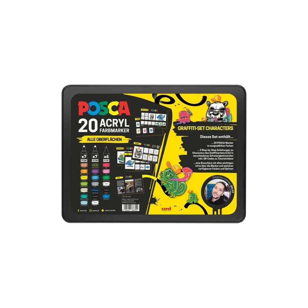 POSCA Marker Marker UNI Etui Graffiti 20x