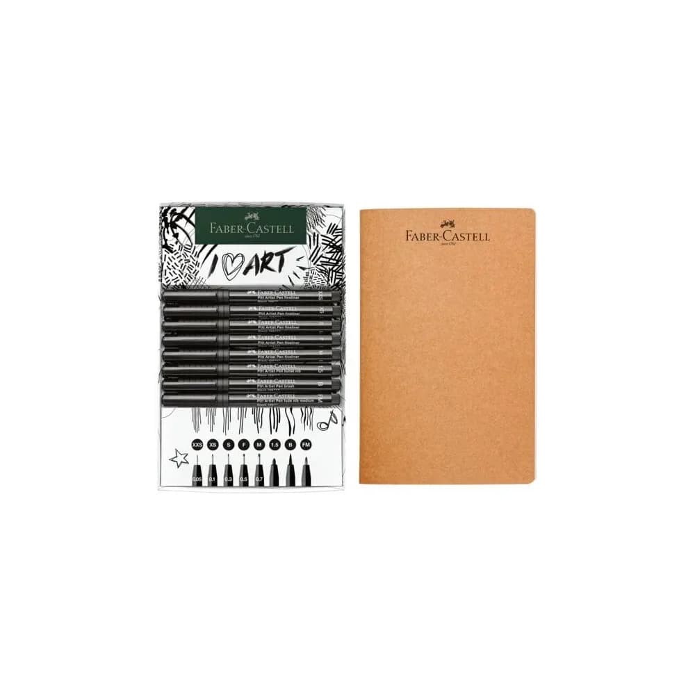 Faber-Castell 267102 Fineliner Multi Schwarz 8 Stück(e)