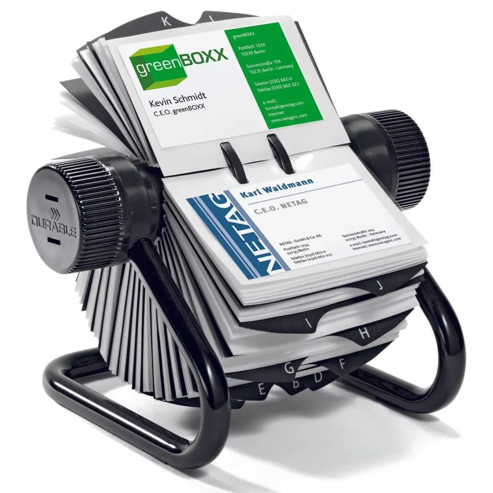DURABLE 248101 - Visitenkarten Rollkartei