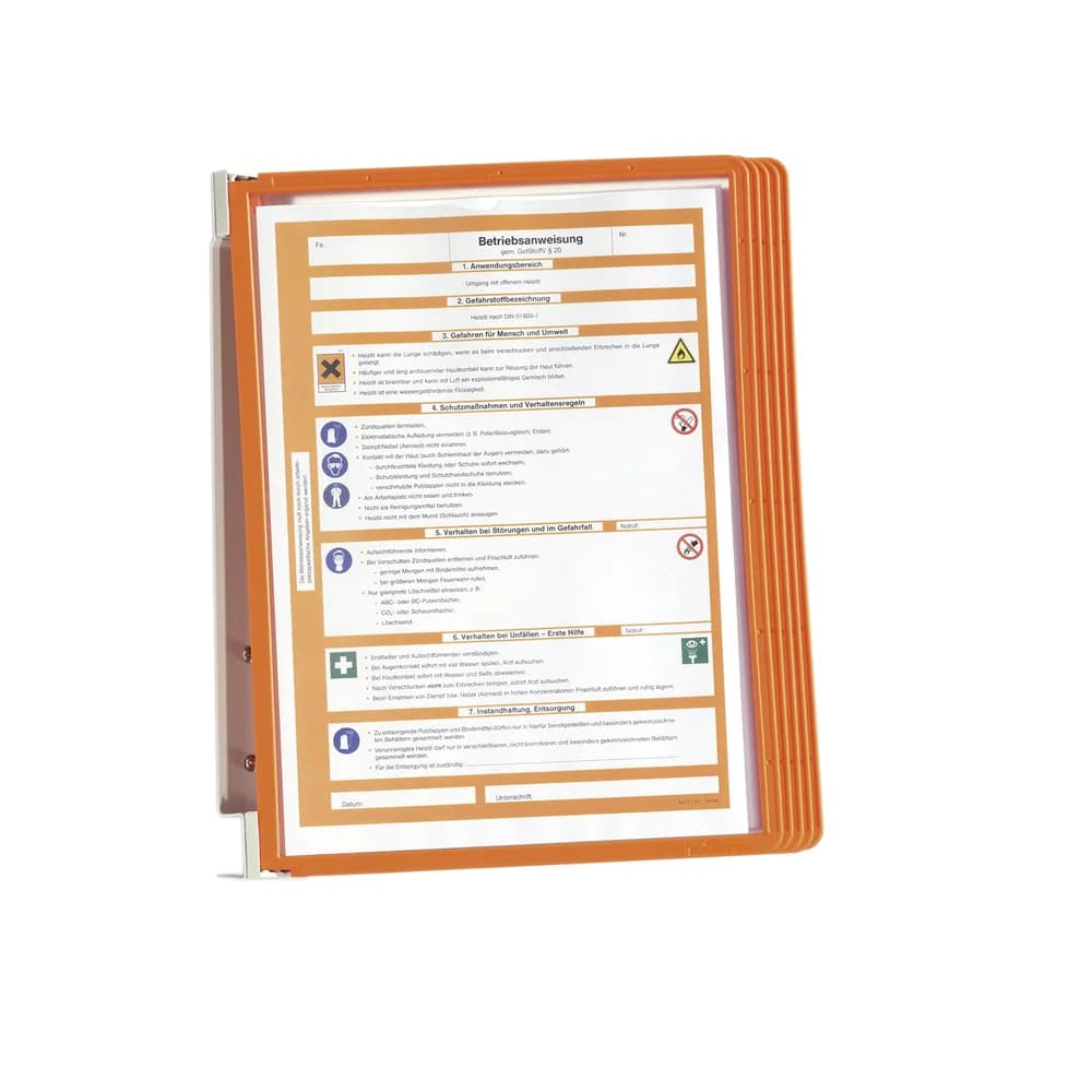 DURABLE Sichttafelsystem orange Vario Wall 5