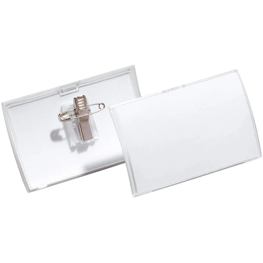 Durable Namensschilder »Click Fold« mit Kombiklemme transparent, 7.5x4 cm