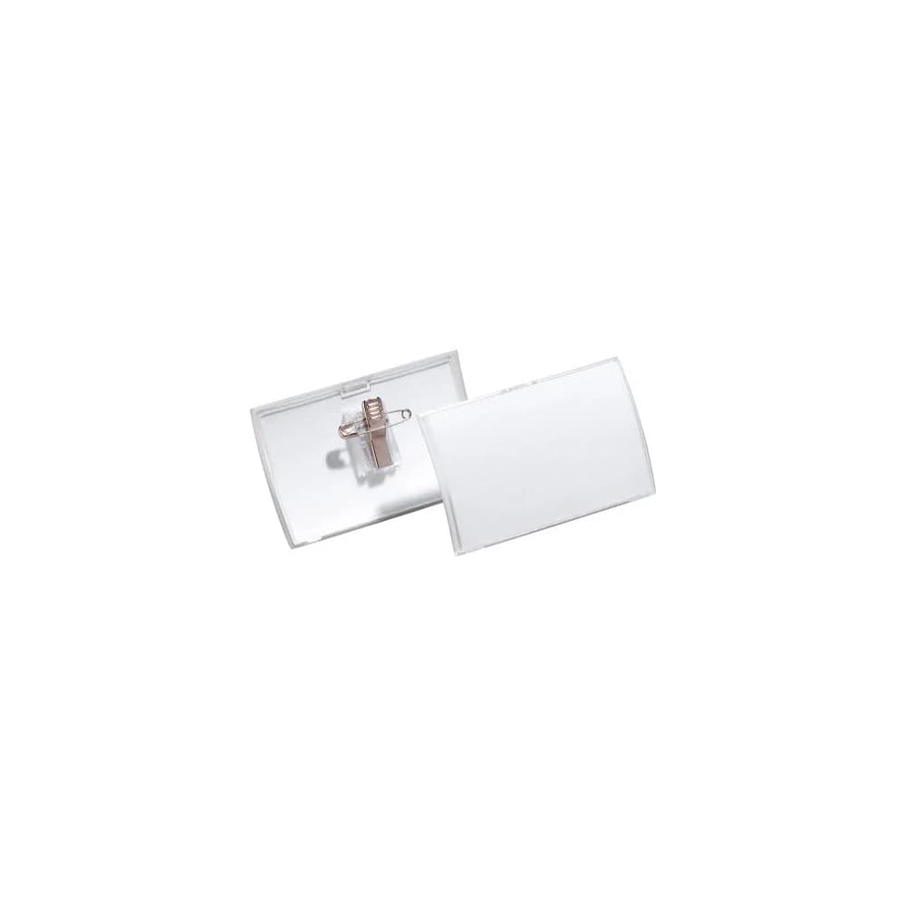 Durable Namensschilder »Click Fold« mit Kombiklemme transparent, 9x5.4 cm