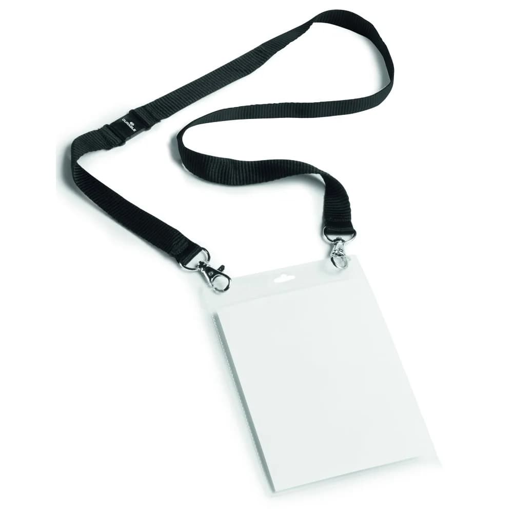 Durable Namensschild A6 mit Textilband duo