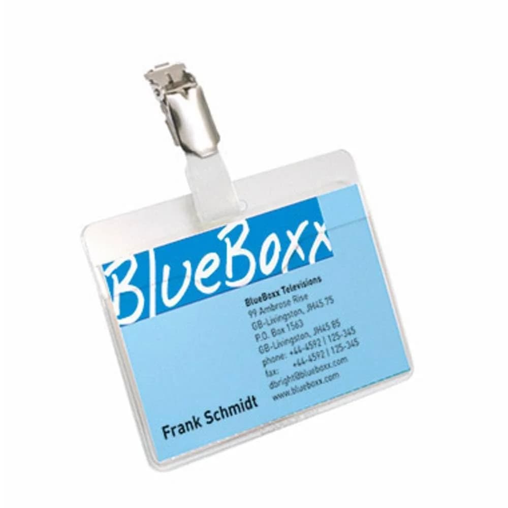 DURABLE Namensschilder mit Clip 9,0 x 6,0 cm - 25 Stück