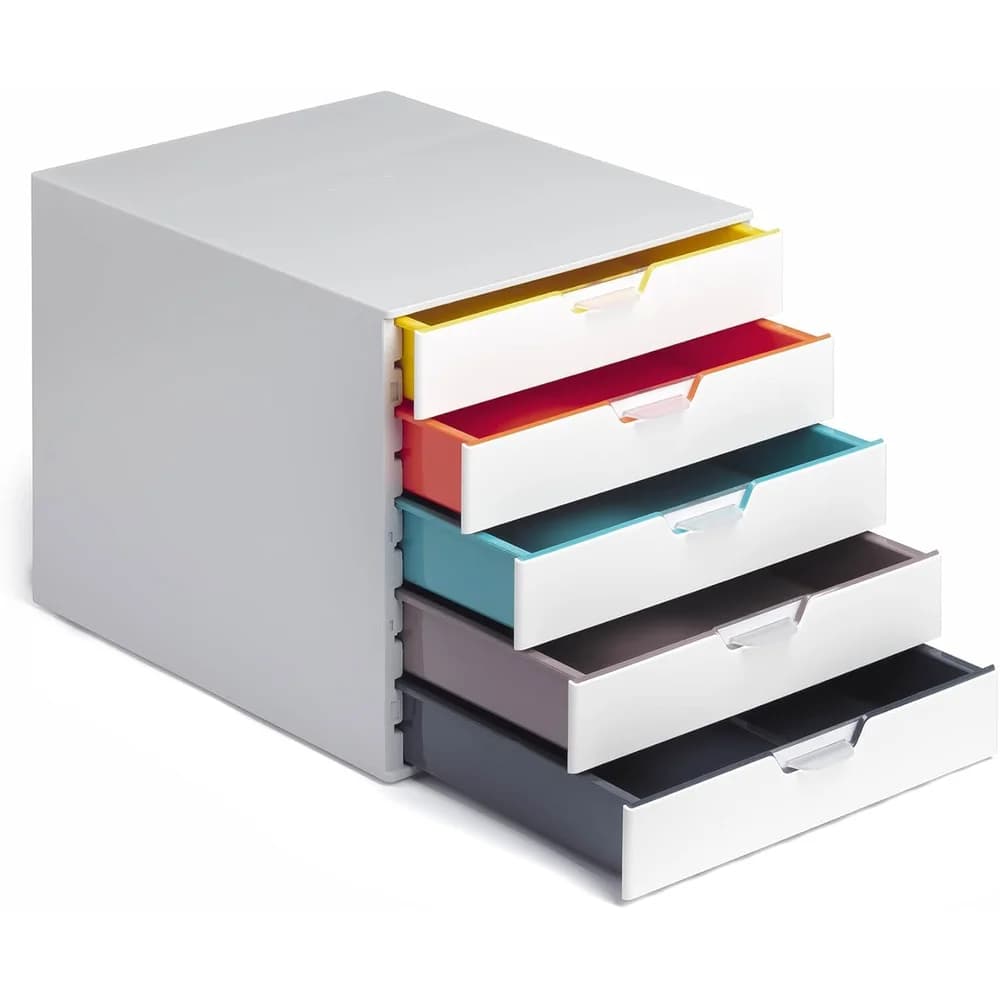 DURABLE Schubladenbox VARICOLOR® MIX 5, 762527 mehrfarbig - Bunt